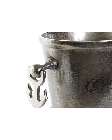 Secchiello per il ghiaccio Home ESPRIT Argentato Alluminio Ancora 36 X 20,5 X 19,5 cm
