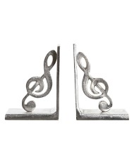 Fermalibri Home ESPRIT Argentato Alluminio 22 x 8,5 x 15 cm