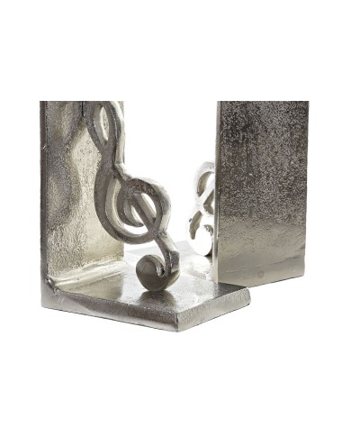 Fermalibri Home ESPRIT Argentato Alluminio 22 x 8,5 x 15 cm Fermalibri Home ESPRIT Argentato Alluminio 22 x 8,5 x 15 cm