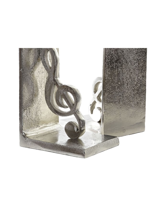 Fermalibri Home ESPRIT Argentato Alluminio 22 x 8,5 x 15 cm Fermalibri Home ESPRIT Argentato Alluminio 22 x 8,5 x 15 cm