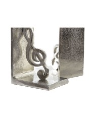 Fermalibri Home ESPRIT Argentato Alluminio 22 x 8,5 x 15 cm Fermalibri Home ESPRIT Argentato Alluminio 22 x 8,5 x 15 cm