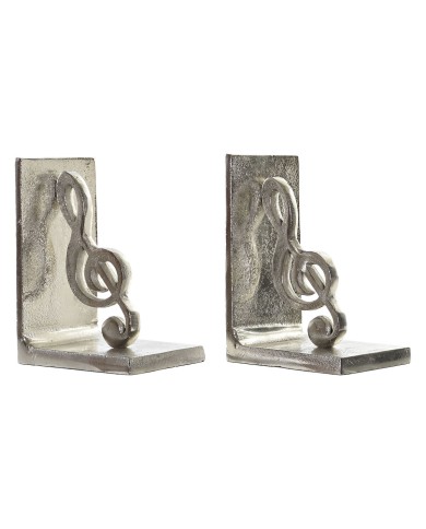 Fermalibri Home ESPRIT Argentato Alluminio 22 x 8,5 x 15 cm