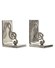 Fermalibri Home ESPRIT Argentato Alluminio 22 x 8,5 x 15 cm Fermalibri Home ESPRIT Argentato Alluminio 22 x 8,5 x 15 cm