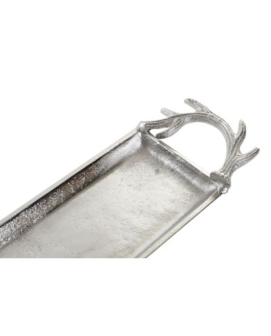 Centrotavola Home ESPRIT Argentato Alluminio 69 X 13 X 5 cm