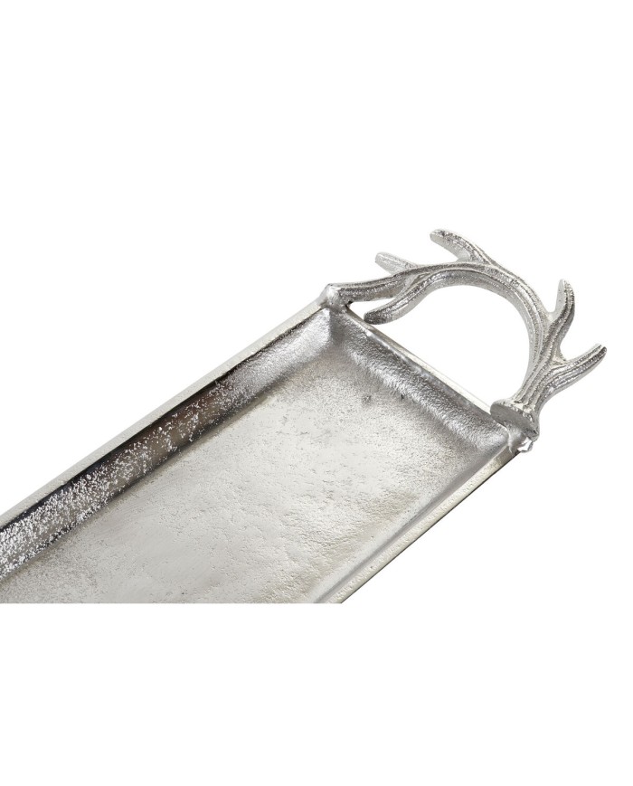 Centrotavola Home ESPRIT Argentato Alluminio 69 X 13 X 5 cm Centrotavola Home ESPRIT Argentato Alluminio 69 X 13 X 5 cm