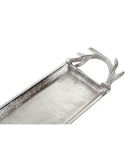 Centrotavola Home ESPRIT Argentato Alluminio 69 X 13 X 5 cm Centrotavola Home ESPRIT Argentato Alluminio 69 X 13 X 5 cm