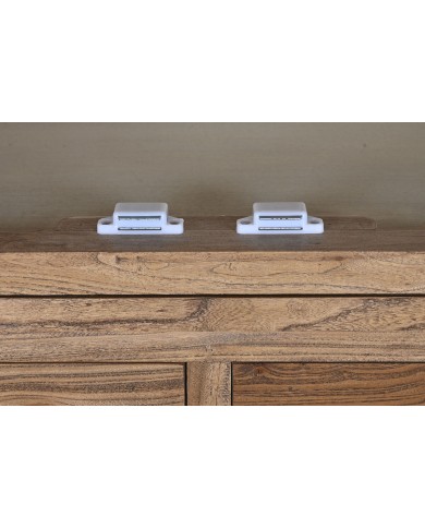 Stand Espositore Home ESPRIT Naturale Legno Riciclato Legno di olmo 100 X 45 X 220 cm