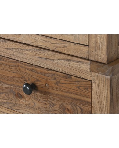 Stand Espositore Home ESPRIT Naturale Legno Riciclato Legno di olmo 100 X 45 X 220 cm