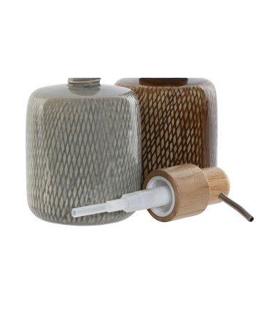 Dispenser di Sapone Home ESPRIT Marrone Grigio Polietilene Gres 8,5 X 8,5 X 16 cm (2 Unità) Dispenser di Sapone Home ESPRIT Marrone Grigio Polietilene Gres 8,5 X 8,5 X 16 cm (2 Unità)