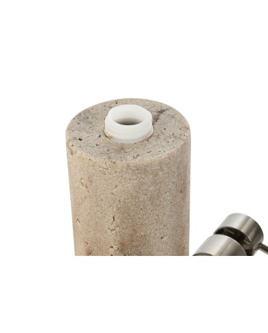 Dispenser di Sapone Home ESPRIT Crema Argentato Resina Polietilene Marmo 7 x 7 x 17,5 cm Dispenser di Sapone Home ESPRIT Crema Argentato Resina Polietilene Marmo 7 x 7 x 17,5 cm