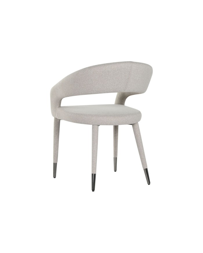 Sedia da Sala da Pranzo Home ESPRIT Beige Poliestere Metallo 57,5 X 60 X 81 cm Sedia da Sala da Pranzo Home ESPRIT Beige Poliestere Metallo 57,5 X 60 X 81 cm