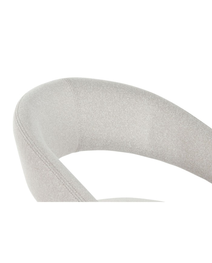 Sedia da Sala da Pranzo Home ESPRIT Beige Poliestere Metallo 57,5 X 60 X 81 cm Sedia da Sala da Pranzo Home ESPRIT Beige Poliestere Metallo 57,5 X 60 X 81 cm