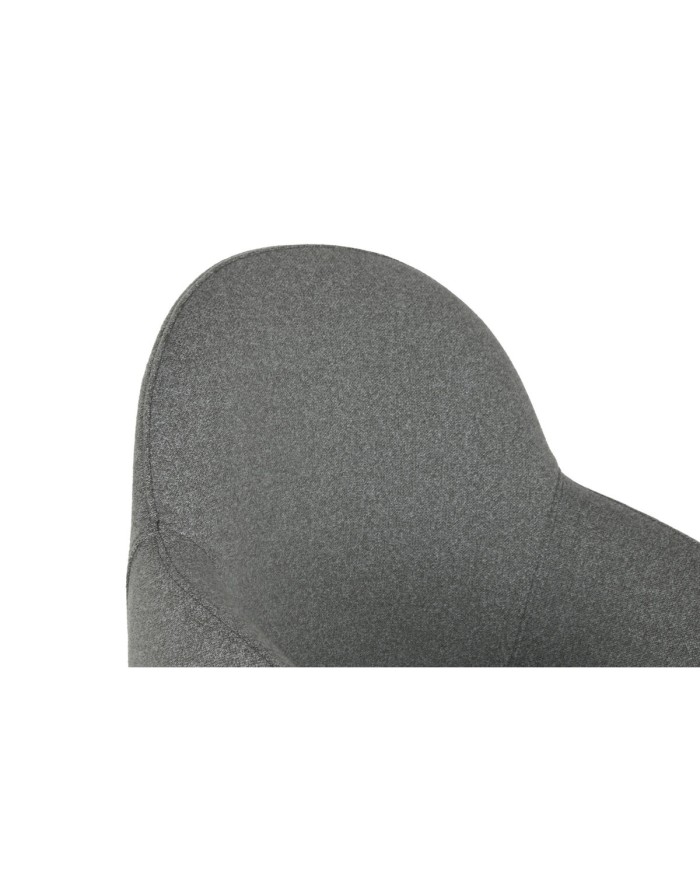 Sedia da Sala da Pranzo Home ESPRIT Grigio Poliestere Metallo 59 X 63 X 86 cm Sedia da Sala da Pranzo Home ESPRIT Grigio Poliestere Metallo 59 X 63 X 86 cm