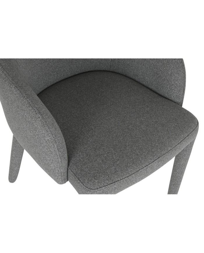 Sedia da Sala da Pranzo Home ESPRIT Grigio Poliestere Metallo 59 X 63 X 86 cm Sedia da Sala da Pranzo Home ESPRIT Grigio Poliestere Metallo 59 X 63 X 86 cm