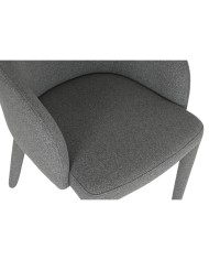 Sedia da Sala da Pranzo Home ESPRIT Grigio Poliestere Metallo 59 X 63 X 86 cm Sedia da Sala da Pranzo Home ESPRIT Grigio Poliestere Metallo 59 X 63 X 86 cm