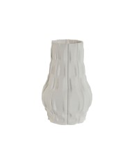 Vaso Home ESPRIT Bianco Gres Moderno 14,5 x 14,5 x 24 cm Vaso Home ESPRIT Bianco Gres Moderno 14,5 x 14,5 x 24 cm