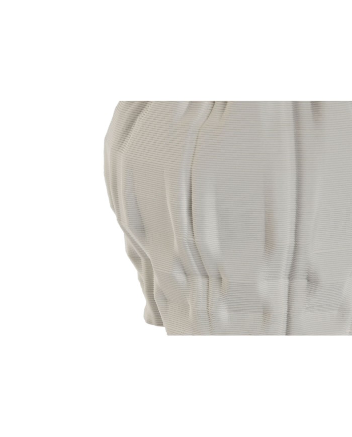 Vaso Home ESPRIT Bianco Gres Moderno 14,5 x 14,5 x 24 cm Vaso Home ESPRIT Bianco Gres Moderno 14,5 x 14,5 x 24 cm