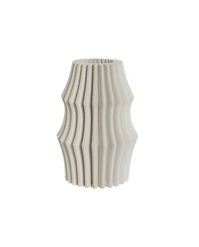 Vaso Home ESPRIT Bianco Gres Moderno 15 x 15 x 22,5 cm Vaso Home ESPRIT Bianco Gres Moderno 15 x 15 x 22,5 cm