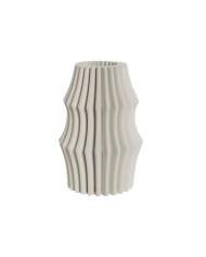 Vaso Home ESPRIT Bianco Gres Moderno 14,5 x 14,5 x 24 cm Vaso Home ESPRIT Bianco Gres Moderno 14,5 x 14,5 x 24 cm