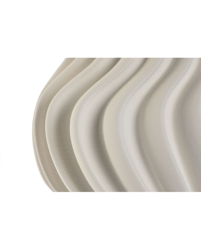 Vaso Home ESPRIT Bianco Gres Moderno 22 x 22 x 26 cm Vaso Home ESPRIT Bianco Gres Moderno 22 x 22 x 26 cm