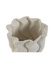 Vaso Home ESPRIT Bianco Gres Moderno 14 x 14 x 19 cm Vaso Home ESPRIT Bianco Gres Moderno 14 x 14 x 19 cm