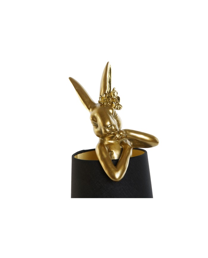 Lampada da tavolo Home ESPRIT Nero Dorato Resina 40 W 220 V 16 x 16 x 43 cm