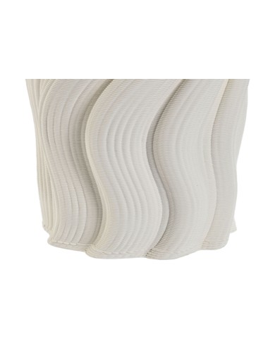 Vaso Home ESPRIT Bianco Gres Moderno 16 x 16 x 26 cm Vaso Home ESPRIT Bianco Gres Moderno 16 x 16 x 26 cm