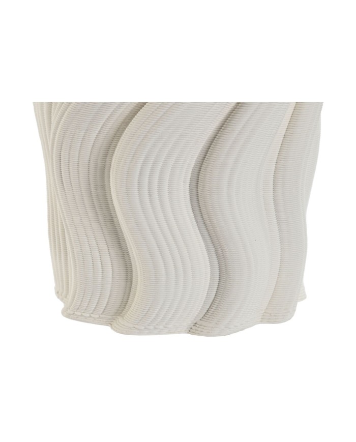 Vaso Home ESPRIT Bianco Gres Moderno 16 x 16 x 26 cm Vaso Home ESPRIT Bianco Gres Moderno 16 x 16 x 26 cm
