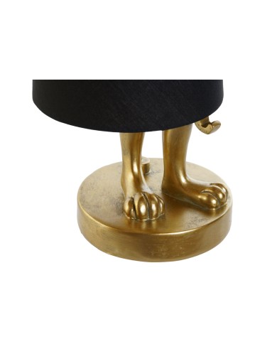 Lampada da tavolo Home ESPRIT Nero Dorato Resina 40 W 220 V 16 x 16 x 43 cm