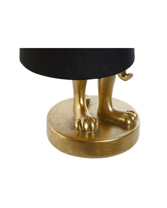 Lampada da tavolo Home ESPRIT Nero Dorato Resina 40 W 220 V 16 x 16 x 43 cm