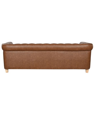 Divano a 3 Piazze Home ESPRIT Marrone Naturale Vintage 218 X 78 X 70 cm