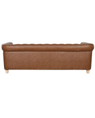 Divano a 3 Piazze Home ESPRIT Marrone Naturale Vintage 218 X 78 X 70 cm Divano a 3 Piazze Home ESPRIT Marrone Naturale Vintage 218 X 78 X 70 cm