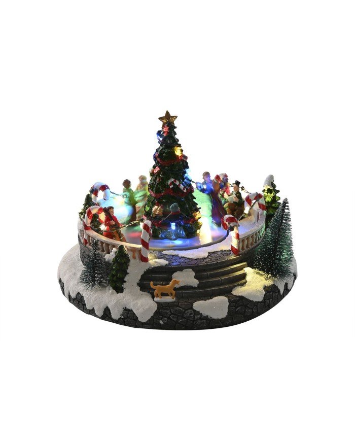 Decorazione Natalizia Home ESPRIT Multicolore Musicale 25 X 24 X 18 cm