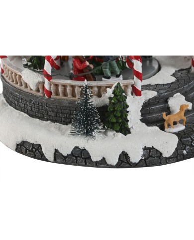 Decorazione Natalizia Home ESPRIT Multicolore Musicale 25 X 24 X 18 cm