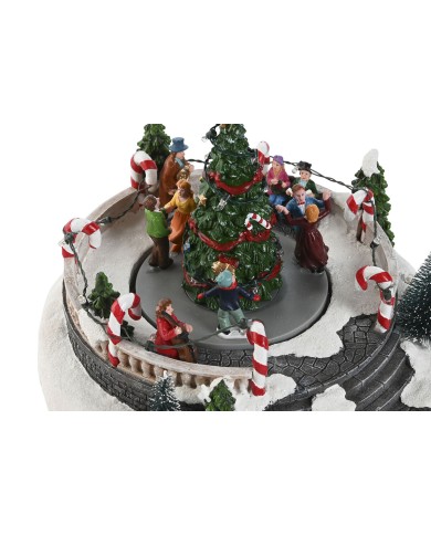 Decorazione Natalizia Home ESPRIT Multicolore Musicale 25 X 24 X 18 cm