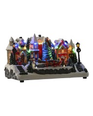 Decorazione Natalizia Home ESPRIT Multicolore Musicale 32 X 18,5 X 19 cm