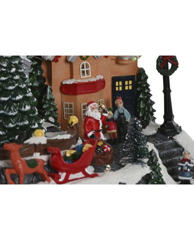 Decorazione Natalizia Home ESPRIT Multicolore Musicale 32 X 18,5 X 19 cm