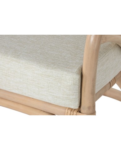 Sedia da Sala da Pranzo Home ESPRIT Naturale Rattan 63 x 68 x 81 cm