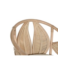 Sedia da Sala da Pranzo Home ESPRIT Naturale Rattan 63 x 68 x 81 cm