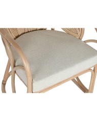 Sedia da Sala da Pranzo Home ESPRIT Naturale Rattan 63 x 68 x 81 cm