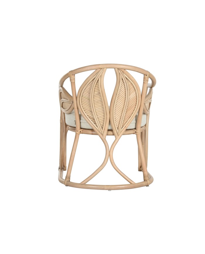 Sedia da Sala da Pranzo Home ESPRIT Naturale Rattan 63 x 68 x 81 cm
