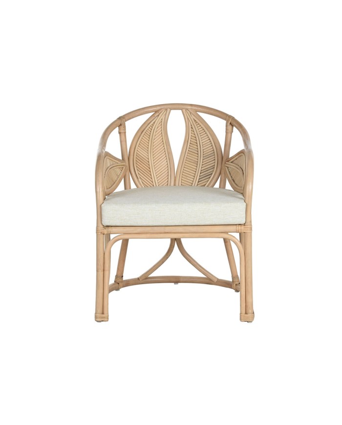 Sedia da Sala da Pranzo Home ESPRIT Naturale Rattan 63 x 68 x 81 cm