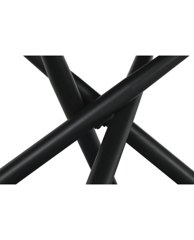 Tavolo da Pranzo Home ESPRIT Nero Grigio Metallo Ceramica 160 x 90 x 76 cm