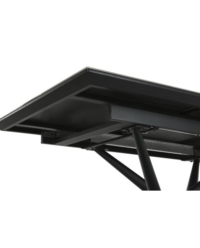 Tavolo da Pranzo Home ESPRIT Nero Grigio Metallo Ceramica 160 x 90 x 76 cm