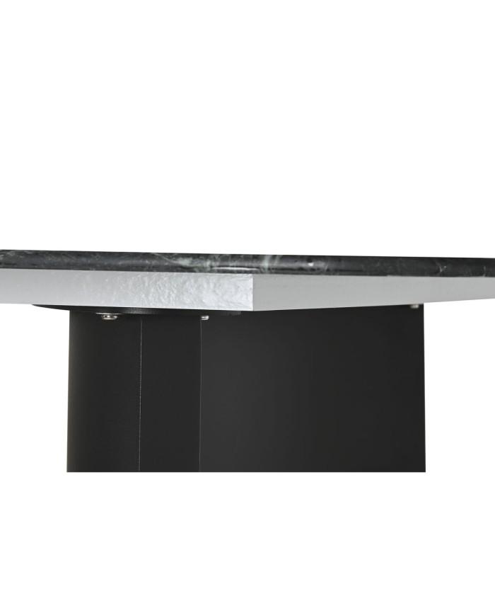 Tavolo da Pranzo Home ESPRIT Nero Verde Metallo Vetro Temperato 200 x 100 x 76 cm