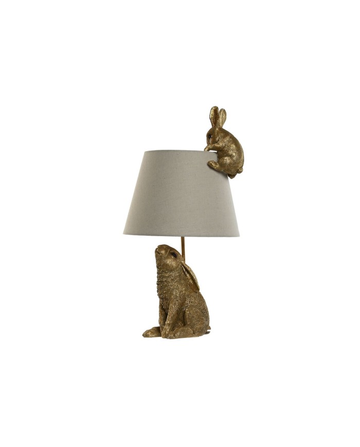 Lampada da tavolo Home ESPRIT Beige Dorato Resina 50 W 220 V 30 x 30 x 58 cm Lampada da tavolo Home ESPRIT Beige Dorato Resina 50 W 220 V 30 x 30 x 58 cm
