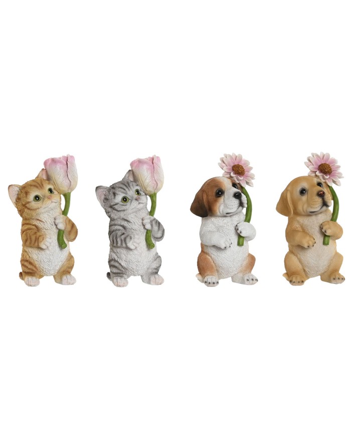 Statua Decorativa Home ESPRIT Multicolore animali 10,5 X 9 X 18,5 cm (4 Unità) Statua Decorativa Home ESPRIT Multicolore animali 10,5 X 9 X 18,5 cm (4 Unità)