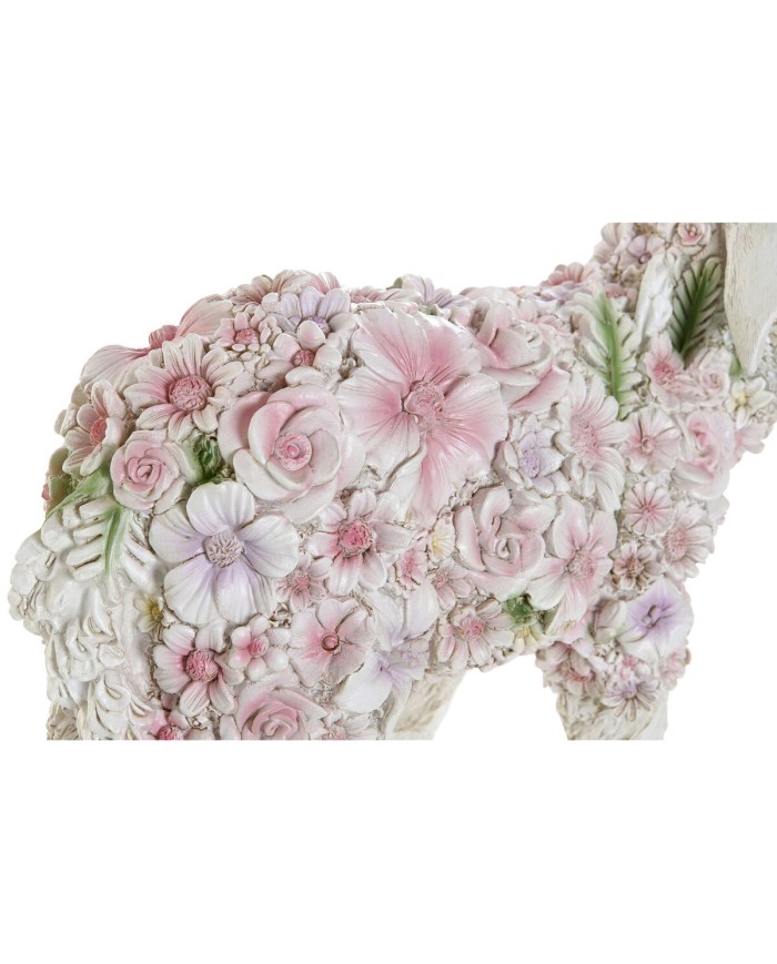 Statua Decorativa Home ESPRIT Bianco Multicolore Fiori 34 X 13,5 X 18,5 cm (2 Unità) Statua Decorativa Home ESPRIT Bianco Multicolore Fiori 34 X 13,5 X 18,5 cm (2 Unità)