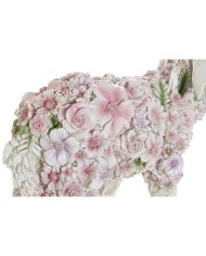 Statua Decorativa Home ESPRIT Bianco Multicolore Fiori 34 X 13,5 X 18,5 cm (2 Unità) Statua Decorativa Home ESPRIT Bianco Multicolore Fiori 34 X 13,5 X 18,5 cm (2 Unità)