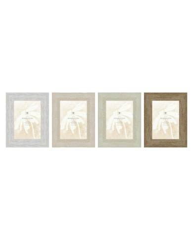 Cornice Portafoto Home ESPRIT Bianco Beige Cristallo polistirene Scandi 19 x 2 x 24 cm (4 Unità) Cornice Portafoto Home ESPRIT Bianco Beige Cristallo polistirene Scandi 19 x 2 x 24 cm (4 Unità)